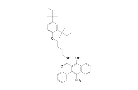 2-Naphthalenecarboxamide, 4-amino-N-[4-[2,4-bis(1,1-dimethylpropyl)phenoxy]butyl]-1-hydroxy-3-phenyl-