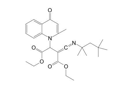 Diethyl 2-((2,4,4-trimethylpentan-2-ylimino)-methylene)-3-(2-methyl-4-oxoquinolin-1(4H)-yl)-succinate