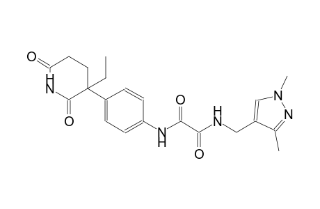 ethanediamide, N~1~-[(1,3-dimethyl-1H-pyrazol-4-yl)methyl]-N~2~-[4-(3-ethyl-2,6-dioxo-3-piperidinyl)phenyl]-