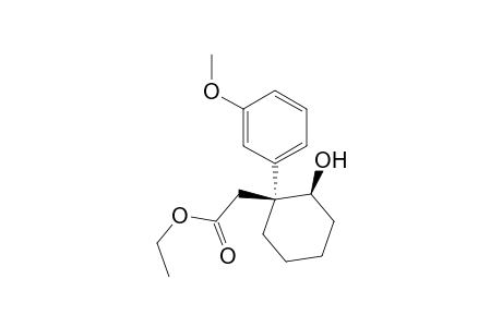 Cyclohexaneacetic acid, 2-hydroxy-1-(3-methoxyphenyl)-, ethyl ester, cis-