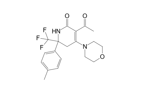 5-Acetyl-2-(4-methylphenyl)-4-(4-morpholinyl)-2-(trifluoromethyl)-1,3-dihydropyridin-6-one