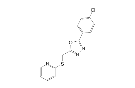 2-(4-Chlorophenyl)-5-[(2-pyridyl)thio]methyl-1,3,4-oxadiazole