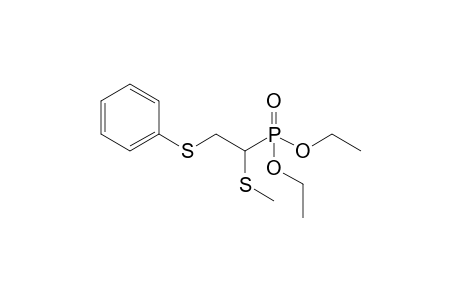 Diethyl 1-methylthio-2-phenylthioethanephosphonate