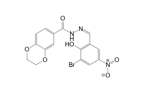 1,4-benzodioxin-6-carboxylic acid, 2,3-dihydro-, 2-[(Z)-(3-bromo-2-hydroxy-5-nitrophenyl)methylidene]hydrazide