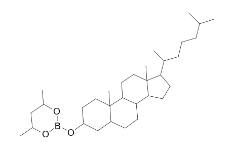 1,3,2-Dioxaborinane, 2-[[(3.beta.,5.alpha.)-cholestan-3-yl]oxy]-4,6-dimethyl-