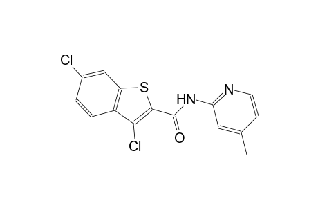 3,6-dichloro-N-(4-methyl-2-pyridinyl)-1-benzothiophene-2-carboxamide