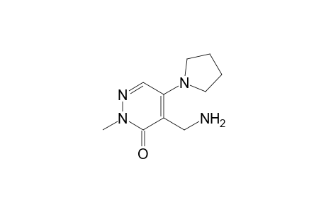 4-(Aminomethyl)-2-methyl-5-(pyrrolidin-1-yl)pyridazin-3(2H)-one