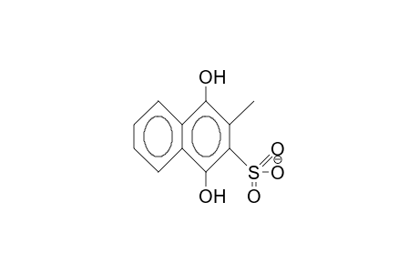 3-Methyl-1,4-naphthalenediol-2-sulfonate anion
