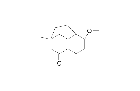 1,7-Dimethyl-7-methoxytricyclo[6.2.2.0(4,9)]dodecan-3-one