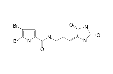 4,5-dibromo-N-[(3E)-3-(2,5-diketoimidazolidin-4-ylidene)propyl]-1H-pyrrole-2-carboxamide