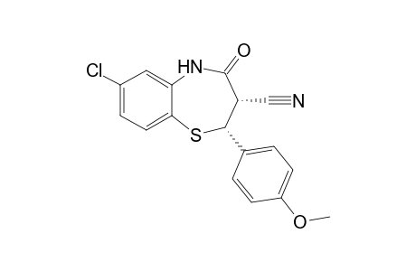 7-Chloro-3-cyano-2,3-dihydro-2-(p-methoxyphenyl)-1,5-benzothiazepin-4(5H)-one