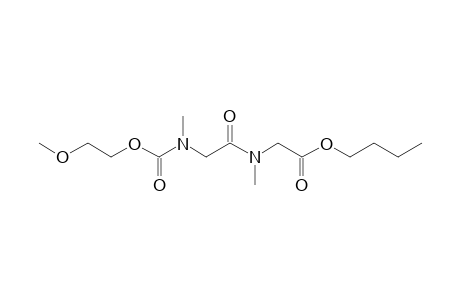 Sarcosylsarcosine, N-(2-methoxyethoxycarbonyl)-, butyl ester