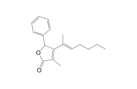 3-Methyl-4-[hepta-2'(E)-en-2'-yl]-5-phenylfuran-2(5H)-one