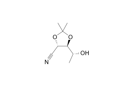 (4S,5S)-5-[(R)-1-Hydroxyethyl]-2,2-dimethyl-1,3-dioxolane-4-carbonitrile