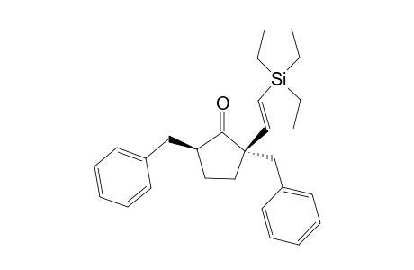 (2S,5S)-2,5-Dibenzyl-2-((E)-2-triethylsilanyl-vinyl)-cyclopentanone