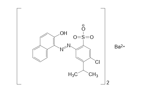 2-Amino-5-chloro-4-isopropylbenzenesulfonic acid -> 2-naphthol, ba-salt
