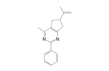 6-Isopropenyl-4-methyl-2-phenyl-6,7-dihydro-5H-cyclopenta[5,6-a]pyrimidine