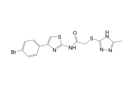 acetamide, N-[4-(4-bromophenyl)-2-thiazolyl]-2-[(5-methyl-4H-1,2,4-triazol-3-yl)thio]-