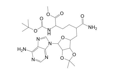 D-glycero-.alpha.-L-talo-Decofuranuronic acid, 6-(aminocarbonyl)-1-(6-amino-9H-purin-9-yl)-1,5,6,7,8,9-hexadeoxy-9-[[(1,1-dimethylethoxy)carbonyl]amino]-2,3-O-(1-methylethylidene)-