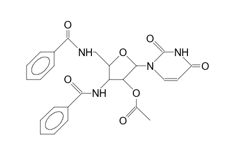 1-(2-O-Acetyl-3,5-dibenzamido-3,5-dideoxy-B-D-arabinofuranosyl)uracil