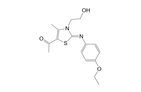 ethanone, 1-[(2Z)-2-[(4-ethoxyphenyl)imino]-2,3-dihydro-3-(2-hydroxyethyl)-4-methylthiazolyl]-
