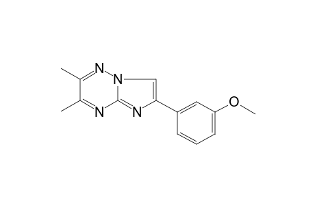 Imidazo[1,2-b]-1,2,4-triazine, 6-(3-methoxyphenyl)-2,3-dimethyl-