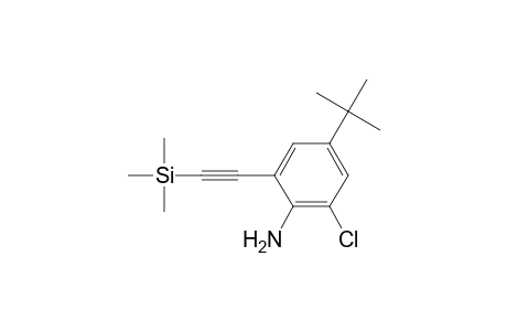 4-tert-butyl-2-chloranyl-6-(2-trimethylsilylethynyl)aniline