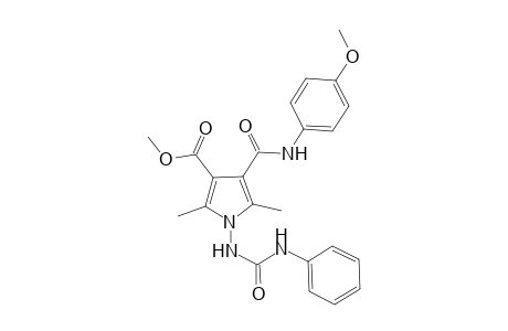 2,5-Dimethyl-3-methoxycarbonyl-4-[(4-methoxyphenyl)aminocarbonyl]-1-(N-phenylurderio)pyrrole
