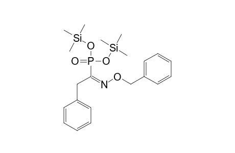 BIS-(TRIMETHYLSILYL)-1-BENZYLOXYIMINO-2-PHENYLETHYLPHOSPHONATE