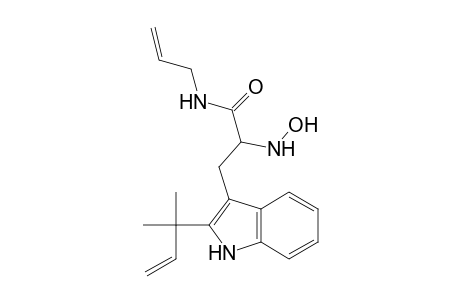 1H-Indole-3-propanamide, 2-(1,1-dimethyl-2-propenyl)-.alpha.-(hydroxyamino)-N-2-propenyl-