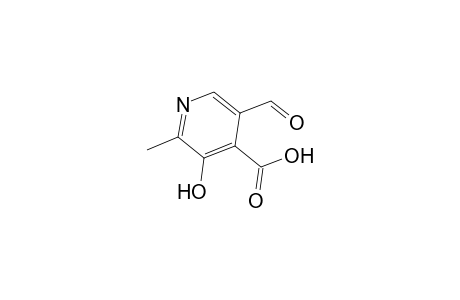 4-Pyridinecarboxylic acid, 5-formyl-3-hydroxy-2-methyl-