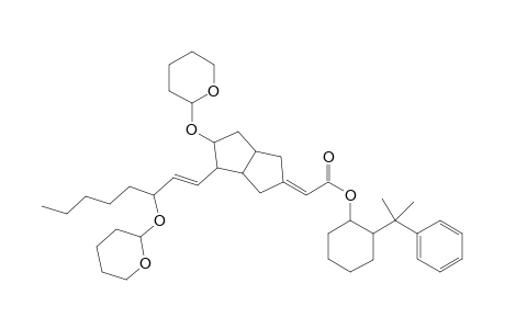 (2E)-2-(1'-Methyl-1'-phenylethyl)cyclohexyl {hexahydro-5-[(tetrahydropyran-2'-yl)oxy]-4-[(3"-(tetrahydropyran-2"-yl)oxy]-1"-octenyl]-2(1H)-pentalenylidene}acetate
