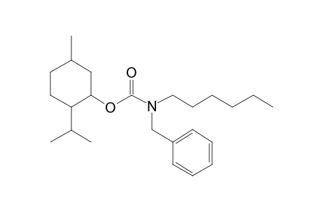 Carbonic acid, monoamide, N-benzyl-N-hexyl-, menthyl ester