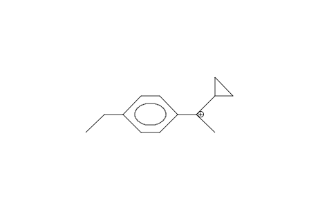 (4-Ethyl-phenyl)-methyl-cyclopropyl-carbonium cation