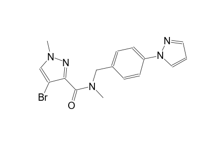 4-bromo-N,1-dimethyl-N-[4-(1H-pyrazol-1-yl)benzyl]-1H-pyrazole-3-carboxamide