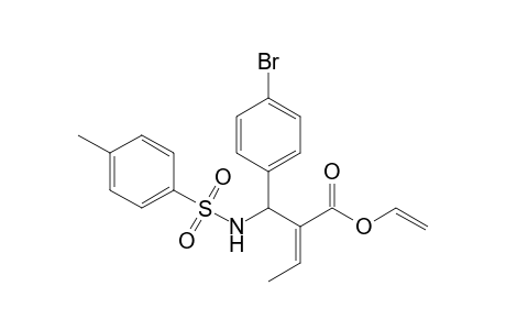 (E)-2-[(4-Bromophenyl)(toluene-4-sulfonylamino)methyl]but-2-enoic acid vinyl ester