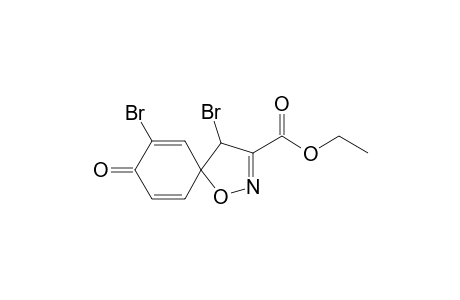 4,7-dibromo-8-keto-1-oxa-2-azaspiro[4.5]deca-2,6,9-triene-3-carboxylic acid ethyl ester