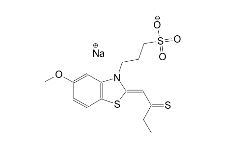 sodium (Z)-3-(5-methoxy-2-(2-thioxobutylidene)benzo[d]thiazol-3(2H)-yl)propane-1-sulfonate