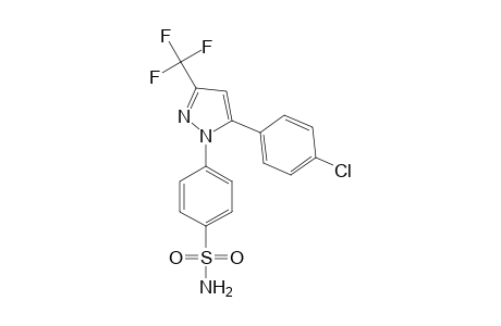 4-(5-(4-chlorophenyl)-3-(trifluoromethyl)-1H-pyrazol-1-yl)benzenesulfonamide
