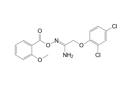 (1Z)-2-(2,4-Dichlorophenoxy)-N'-[(2-methoxybenzoyl)oxy]ethanimidamide