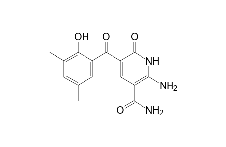 2-Amino-5-(2-hydroxy-3,5-dimethylbenzoyl]-6-oxo-1,6-dihydropyridine-3-carboxamide