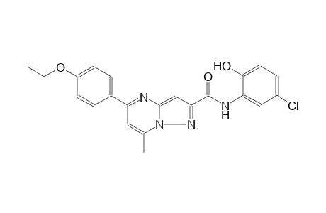 N-(5-chloro-2-hydroxyphenyl)-5-(4-ethoxyphenyl)-7-methylpyrazolo[1,5-a]pyrimidine-2-carboxamide