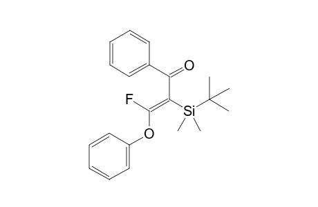 (E)-2-(t-Butyl)dimethylsilyl-3-fluoro-3-phenoxy-1-phenylprop-2-en-1-one