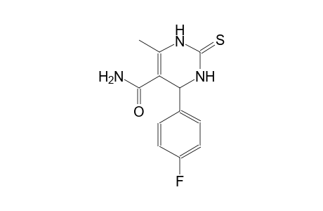 4-(4-fluorophenyl)-6-methyl-2-thioxo-1,2,3,4-tetrahydro-5-pyrimidinecarboxamide
