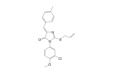 4H-imidazol-4-one, 3-(3-chloro-4-methoxyphenyl)-3,5-dihydro-5-[(4-methylphenyl)methylene]-2-(2-propenylthio)-, (5Z)-