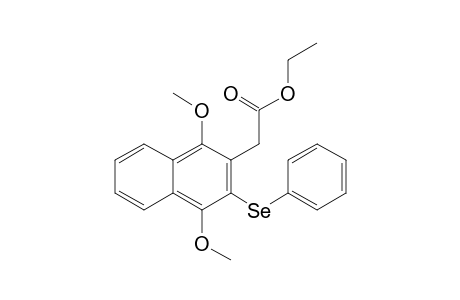 Ethyl (1,4-dimethoxy-3-phenylseleno-2-naphthyl)acetate