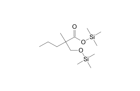 Pentanoic acid, 2-methyl-2-[[(trimethylsilyl)oxy]methyl]-, trimethylsilyl ester