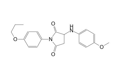 3-(4-Methoxyanilino)-1-(4-propoxyphenyl)-2,5-pyrrolidinedione