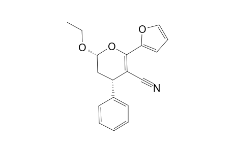 cis-2-Ethoxy-6-(furan-2-yl)-4-phenyl-3,4-dihydro-2H-pyran-5-carbonitrile