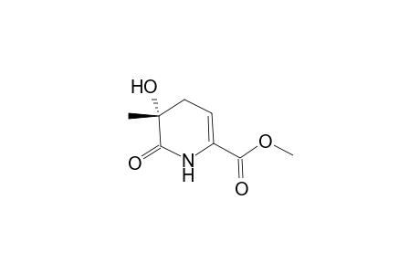 (R)-(+-)Methyl 1,4,5,6-tetrahydro-5-hydroxy-5-methyl-6-oxo-2-pyridinecarboxylate